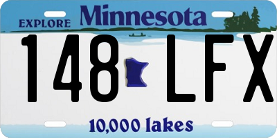 MN license plate 148LFX