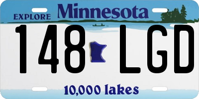 MN license plate 148LGD