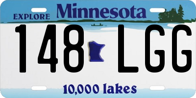 MN license plate 148LGG