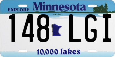 MN license plate 148LGI