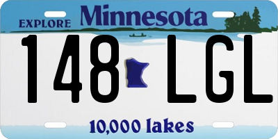MN license plate 148LGL
