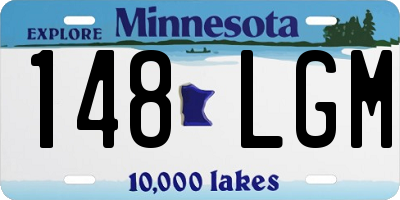 MN license plate 148LGM
