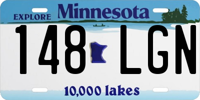 MN license plate 148LGN