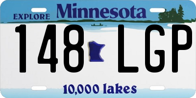 MN license plate 148LGP