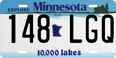 MN license plate 148LGQ