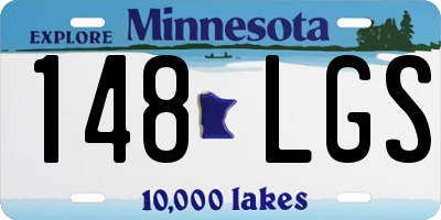 MN license plate 148LGS