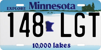 MN license plate 148LGT