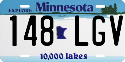 MN license plate 148LGV