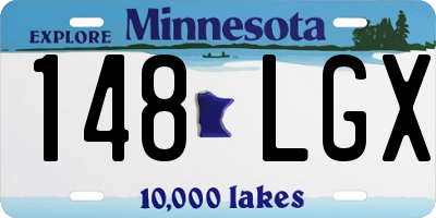 MN license plate 148LGX