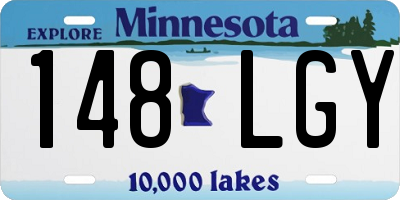 MN license plate 148LGY