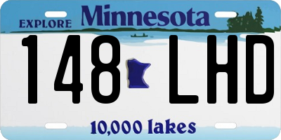 MN license plate 148LHD