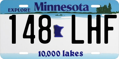 MN license plate 148LHF
