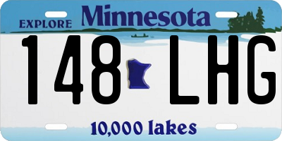 MN license plate 148LHG