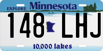 MN license plate 148LHJ