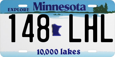 MN license plate 148LHL