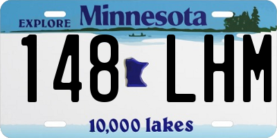 MN license plate 148LHM