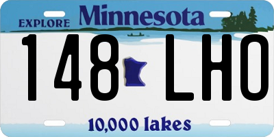 MN license plate 148LHO