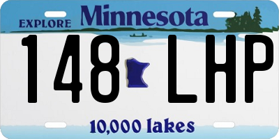MN license plate 148LHP