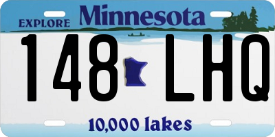 MN license plate 148LHQ