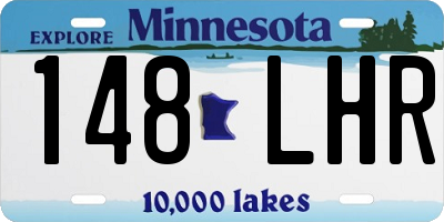 MN license plate 148LHR