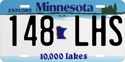 MN license plate 148LHS