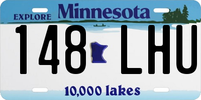 MN license plate 148LHU