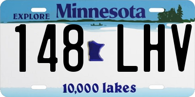 MN license plate 148LHV