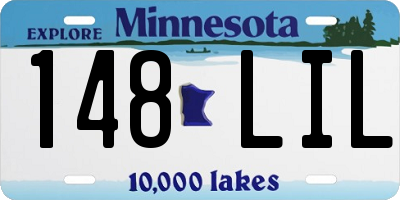 MN license plate 148LIL