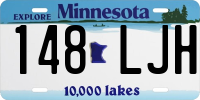 MN license plate 148LJH