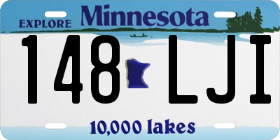 MN license plate 148LJI