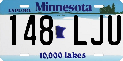 MN license plate 148LJU