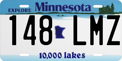 MN license plate 148LMZ