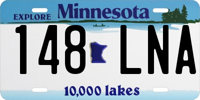 MN license plate 148LNA