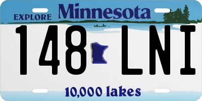 MN license plate 148LNI