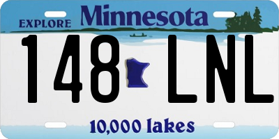 MN license plate 148LNL
