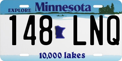 MN license plate 148LNQ
