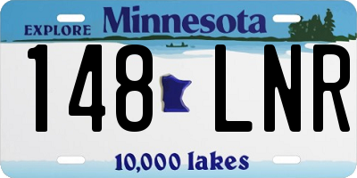 MN license plate 148LNR
