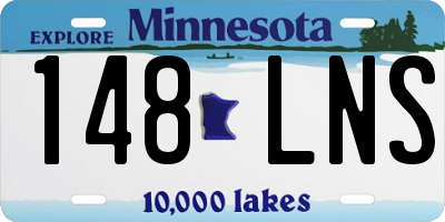 MN license plate 148LNS