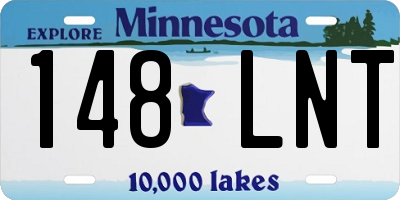 MN license plate 148LNT