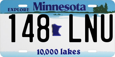 MN license plate 148LNU