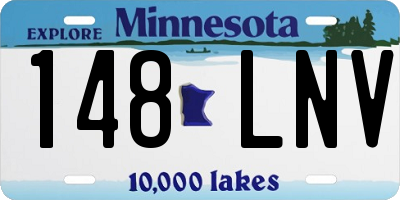 MN license plate 148LNV