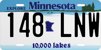 MN license plate 148LNW