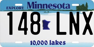 MN license plate 148LNX
