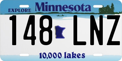 MN license plate 148LNZ