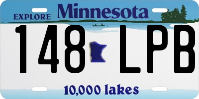MN license plate 148LPB