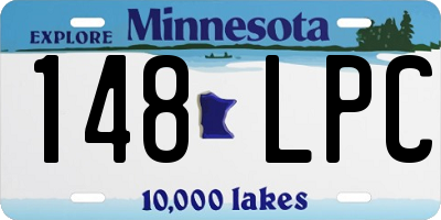 MN license plate 148LPC