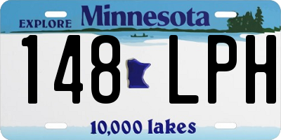 MN license plate 148LPH