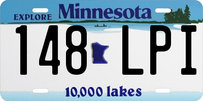 MN license plate 148LPI