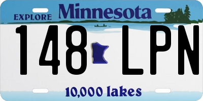MN license plate 148LPN