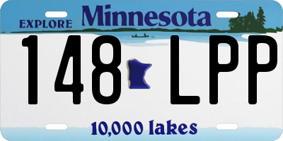 MN license plate 148LPP